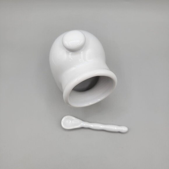 Norpro Salt Pig and Spoon Open Mouth Salt Cellar Kitchen Counter - Picture 7 of 8